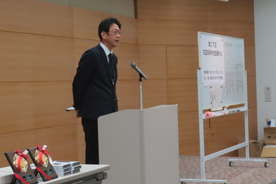 02　開会式（濵口校長先生）